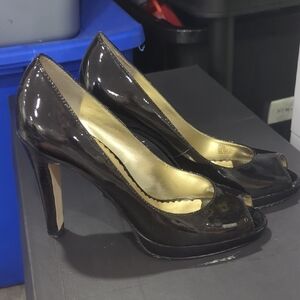 Jessica Simpson Black Patent Leather Stiletto Heels